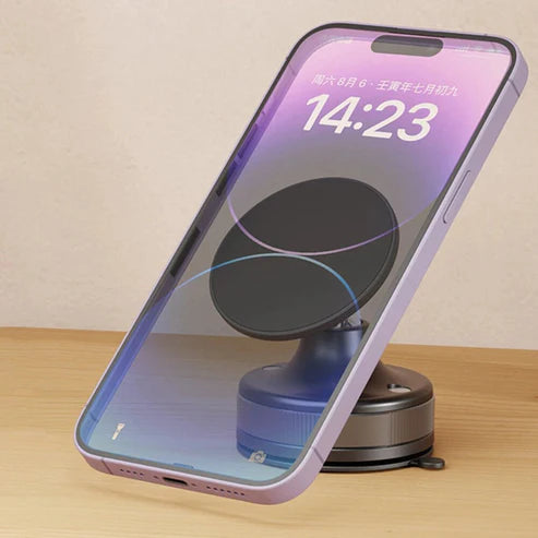 Hepu Suction Cup Car Mount Secure Magnetic Holder for Any Phone
