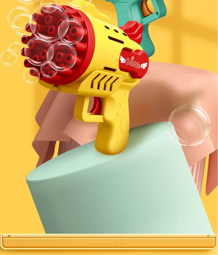 Gatling Bubble Blaster Light Up Fun for Kids