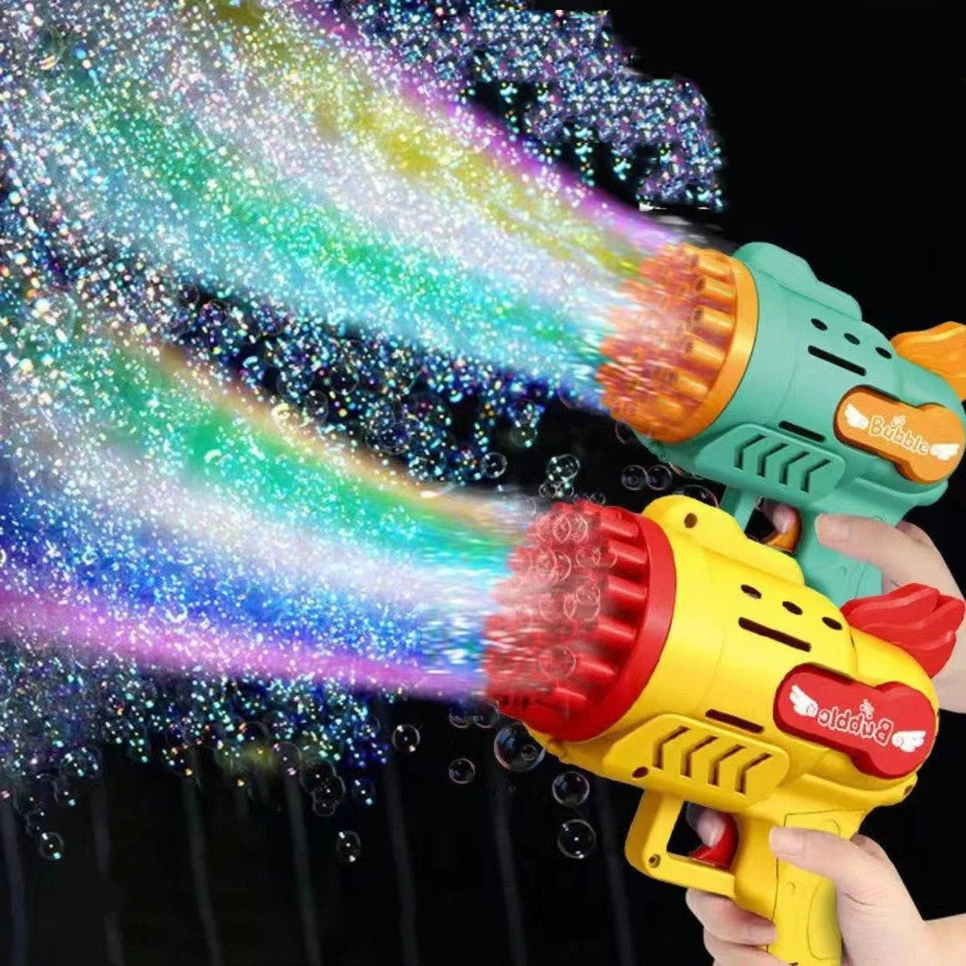 Gatling Bubble Blaster Light Up Fun for Kids