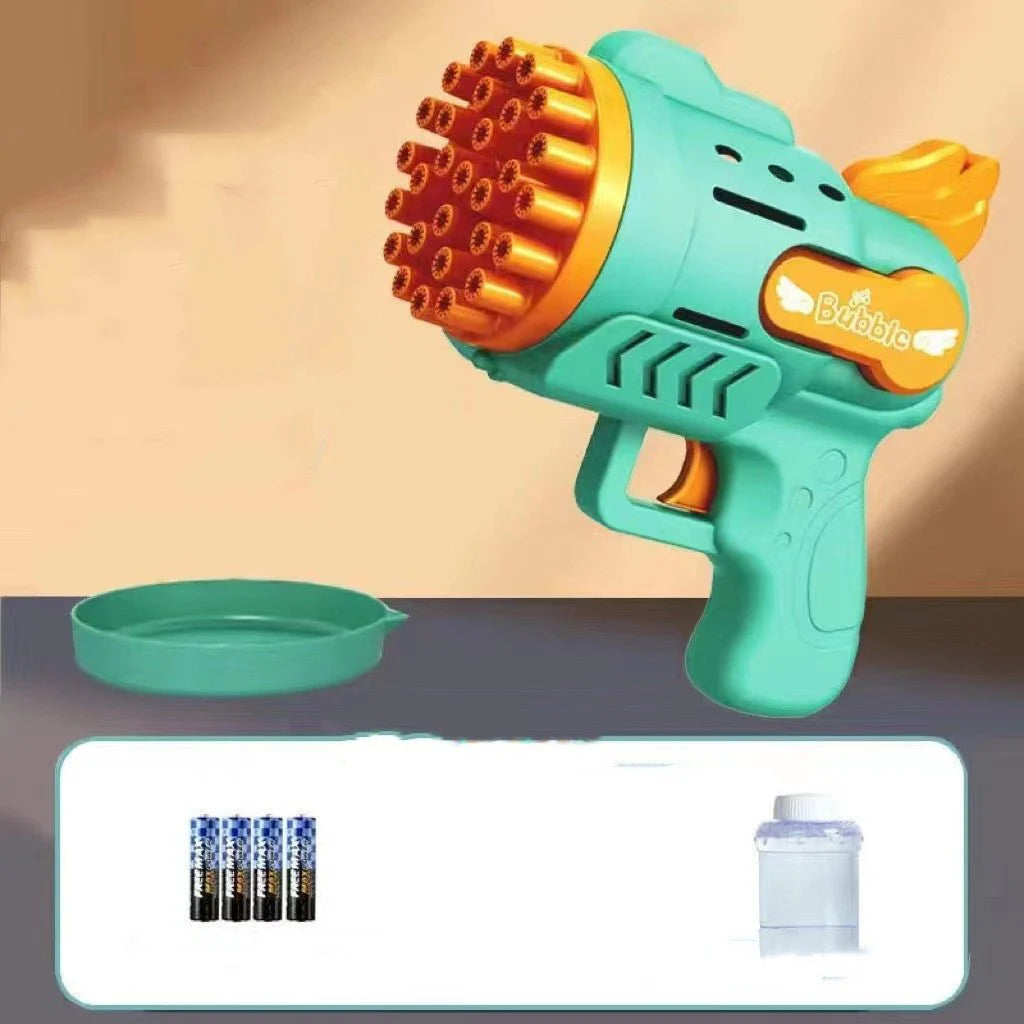 Gatling Bubble Blaster Light Up Fun for Kids