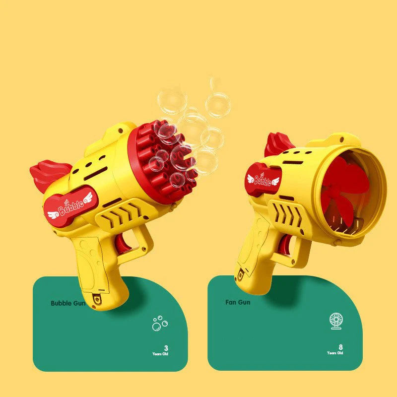 Gatling Bubble Blaster Light Up Fun for Kids
