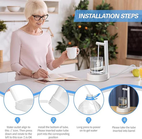 Smart Water Dispenser USB Rechargeable & Travel Friendly