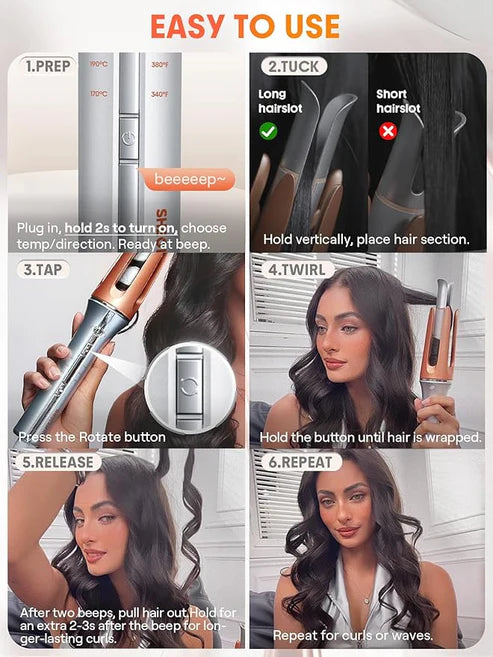 Automatic Curling Iron Effortless Curls in Seconds