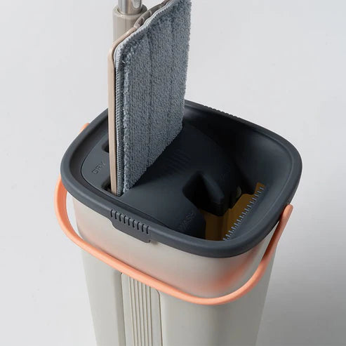 Magic Squeeze Mop with Bucket  Fast Touch-Free Floor Cleaning